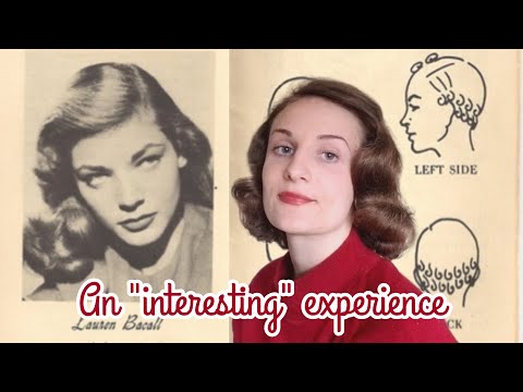 I Tried Lauren Bacall's Pin Curl Setting Pattern