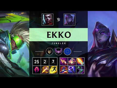 Ekko Jungle vs Bel'Veth: Triple Kill, Legendary - EUW Master Patch 14.16