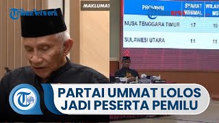 Penuhi Syarat Pas-pasan di Sulawesi Utara, Partai Ummat Lolos Jadi Peserta Pemilu 2024