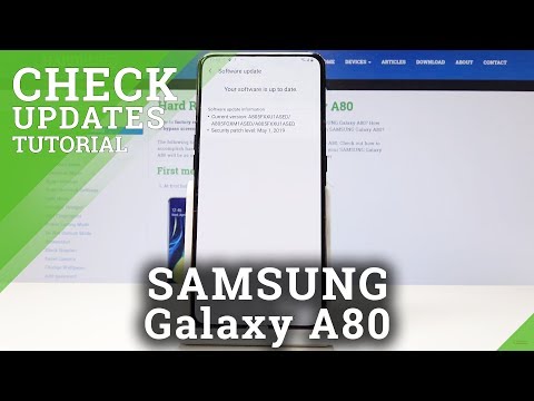 How to Check for Updates in SAMSUNG Galaxy A80 - Android Current Version