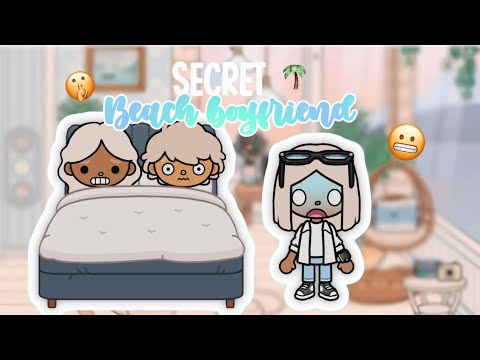 Secret beach boyfriend 🌴🤫￼|| Full TikTok Toca Boca Roleplay 🩵|| 🔊 With voice** ||