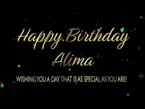 Happy Birthday Alima