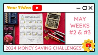 Budgeting Money Savings Challenges for May Weeks #2 - #4 - TracEy Monster Savings on Etsy & Payhip