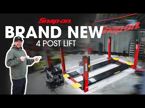 Installing a BRAND NEW Snap-on 4 Post Lift!