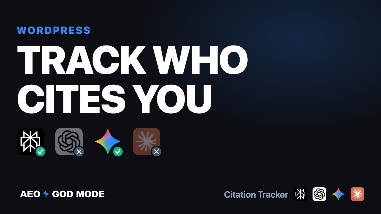 How to Use Citation Tracker on WordPress — AEO God Mode