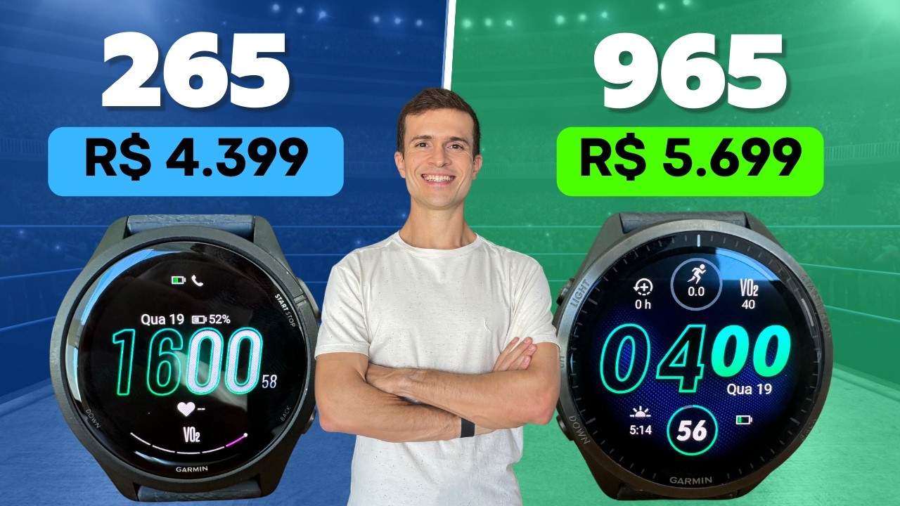 Garmin Forerunner 265 x 965 - QUAL COMPRAR?