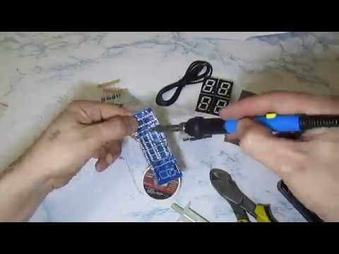 Собираем DIY Цифровые СВЕТОДИОДНЫЕ Часы