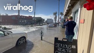 A Rogue Wave At Ventura Beach || ViralHog