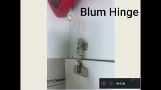 Remove Cabinet Door with a Blum Hinge How to