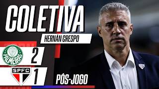 AO VIVO: COLETIVA HERNÁN CRESPO | PALMEIRAS 2 X 1 SÃO PAULO PELO PAULISTÃO