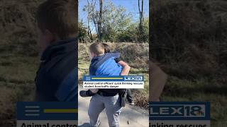 Animal control officers' quick thinking rescues student from traffic danger