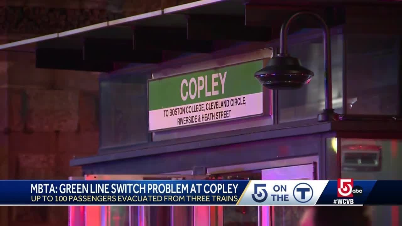 Passengers evacuated from three MBTA trains