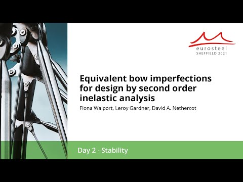 Equivalent bow imperfections for design by second order inelastic... | Eurosteel 21 Day 2 | Track 6