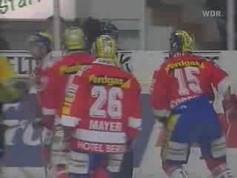 DEL Viertelfinale 98/99 Köln-Frankfurt Krefeld-Eisbären 2/3