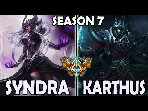 SKT T1 Faker Syndra vs Karthus MID - Ranked Challenger Korea