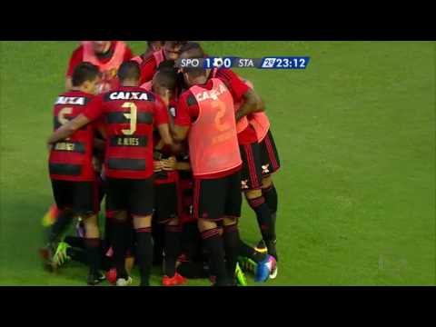 Sport 1 x 1 Santa Cruz - Campeonato Pernambucano Primeira Fase - 26/03/2017 Gol de Rogério