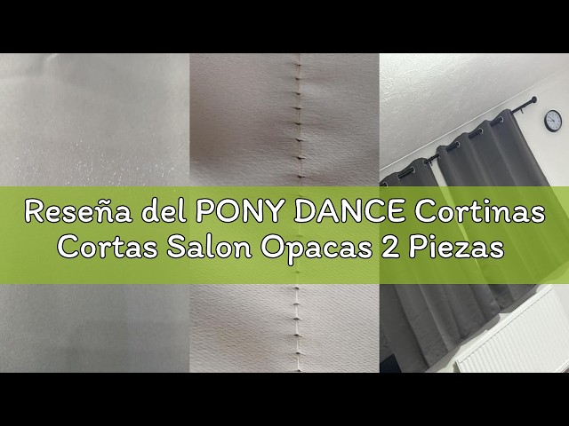 Vídeo relacionado con PONY DANCE Cortinas Cortas para Ventanas de Cocina/Habitacion Infantil, Visillos Azules Translucidas Efecto de Lino Fitrado de Luz con Ojales 2 Piezas,140x160cm
