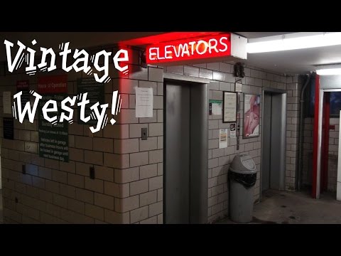 Vintage Westinghouse traction elevator at the Allies Parking Garage Pittsburgh PA