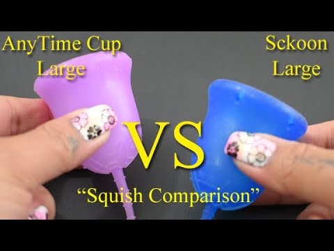 Anytime Cup vs Sckoon Cup Lg "Squish" - Menstrual Cups