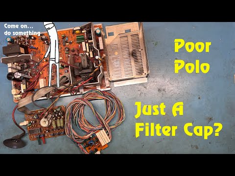 25" Hantarex Polo Arcade Monitor Repair - Tries To Start Up, But Fails - Bad Filter Caps?