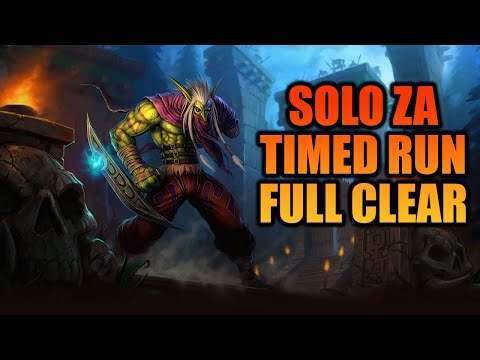 Solo ZA Full Clear Timed Run on Prot Paladin | WOTLK Classic