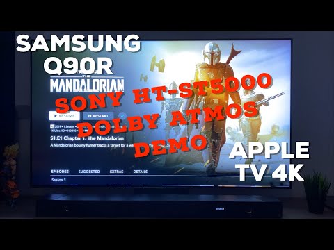 Sony HT-ST5000 Dolby Atmos Demo on Samsung 65inch Q90R With Apple TV 4K