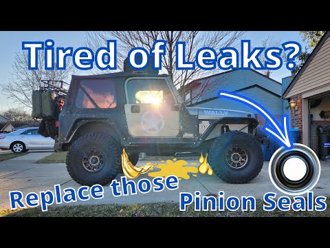 Replacing The Pinion Seal On My Jeep TJ