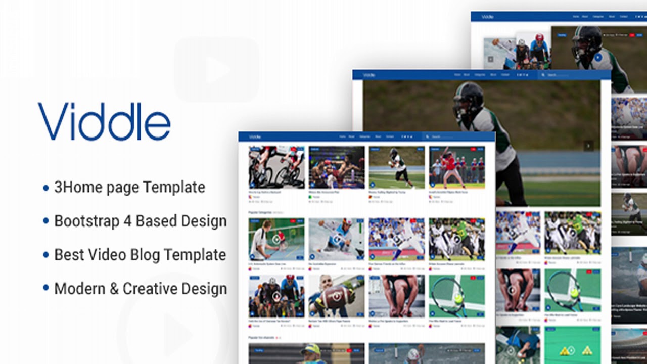 Viddle - Video Blog PSD Template | Themeforest Website Templates and Themes
