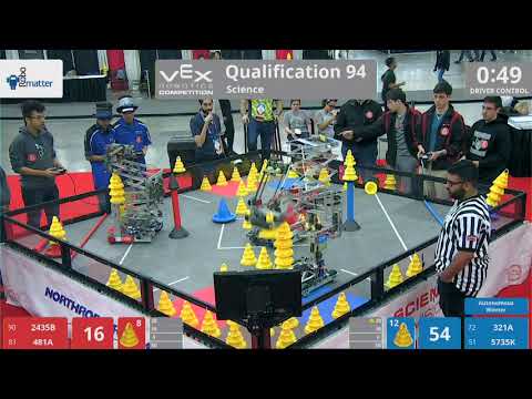 2018 VRC Sci Q94 - 2435B 481A vs 321A 5735K - 53 to 107