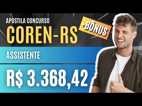 Concurso COREN-RS 2023 - Apostila PREPARATÓRIA para Assistente - Área Administrativa