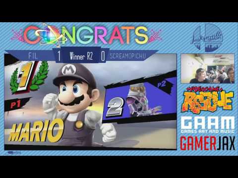 Jax Smash Weekly 2/2 - Fil(Mario) Vs ScreamoPichu(Sheik) - Wii U Winners R2