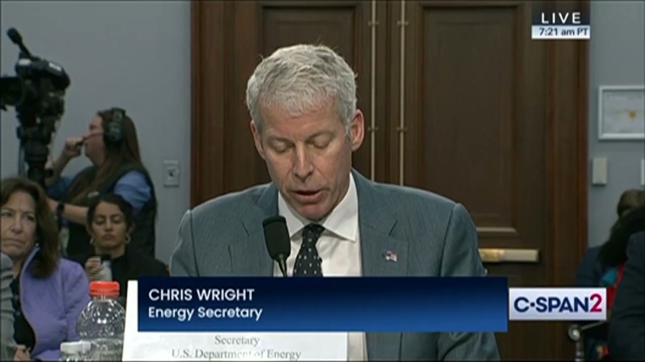 Secretary Wright's Opening Remarks to House Appropriations Subcommittee on FY26 Budget - May 7, 2025