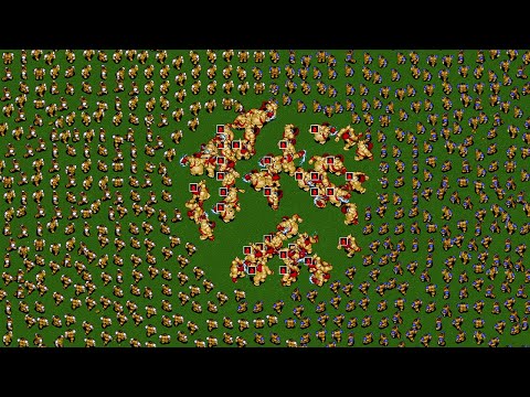 1000 Peasants vs 50 Ogre Mages - Warcraft 2 FIGHT CLUB