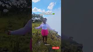 On top of the Mosi-Oa-Tunya Falls #VictoriaFalls #GhanaianGirlInZambia