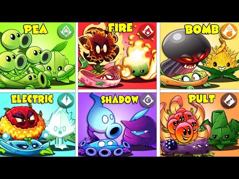 Random 6 Team Plant & Mint & Vine Battlez - Which Team Plant Will Win? - PvZ 2 Gameplay