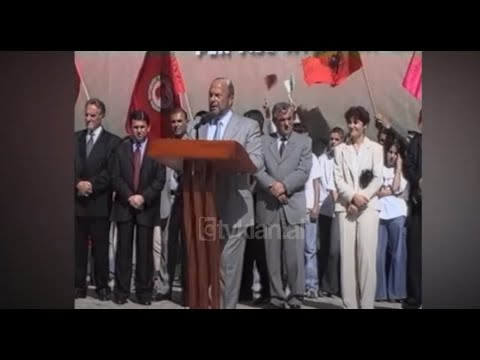 Fatos Nano miting në Përmet (2 Tetor 2003)
