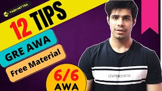 GRE AWA: 12 Tips and Tricks to score 6 | Strategies Revealed - No Coaching Needed