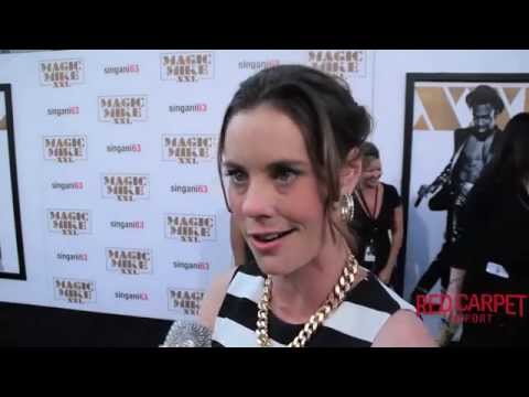 Ashley Williams dishes at the Premiere of Magic Mike XXL Red Carpet #MagicMikeXXL #ComeAgain