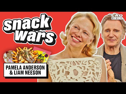 Liam Neeson and Pamela Anderson Try Northern Irish & Canadian Food | Snack Wars
