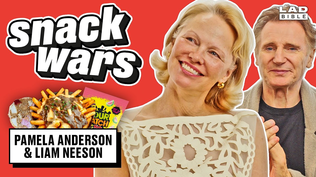 Liam Neeson and Pamela Anderson Try Northern Irish & Canadian Food | Snack Wars