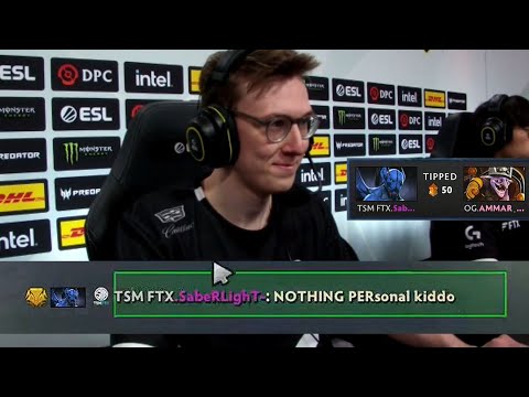 "NOTHING PERsonal kiddo" - Saberlight allchat to Ammar