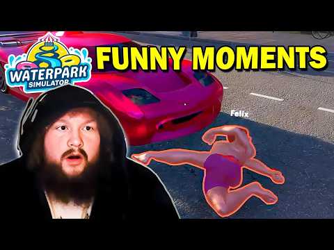 1 Hour of CaseOh Playing Waterpark Simulator! (Funny Moment) #5
