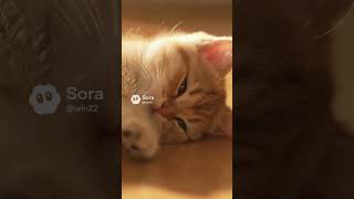 尻尾（しっぽ）って何!? 新入り子猫が自分＆先住猫の尻尾をぐるぐる追いかける【猫あるある｜AIアニメ】