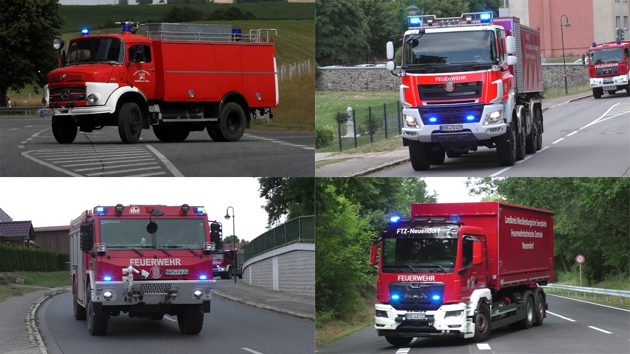 [400 Hektar Waldbrand im Müritz Nationalpark!] Einsatzfahrten aus zwei Bundesländern zum Großbrand
