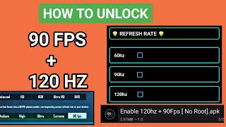 How to Unlock 90 Fps + 120 Hz Refresh Rate Any Phone | Fps Booster Script✅