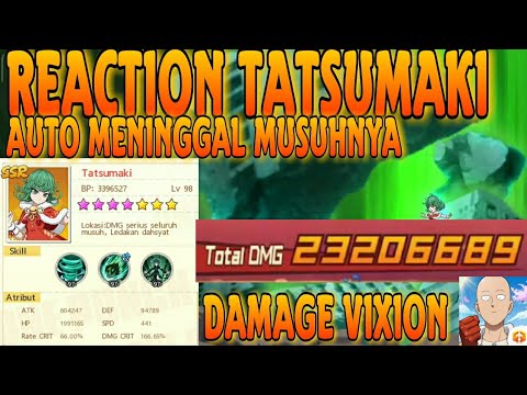 REACTION TATSUMAKI TOP S022 DAMAGE VIXION OPM , MUSUH AUTO MENINGGAL - One Punch Man The Strongest