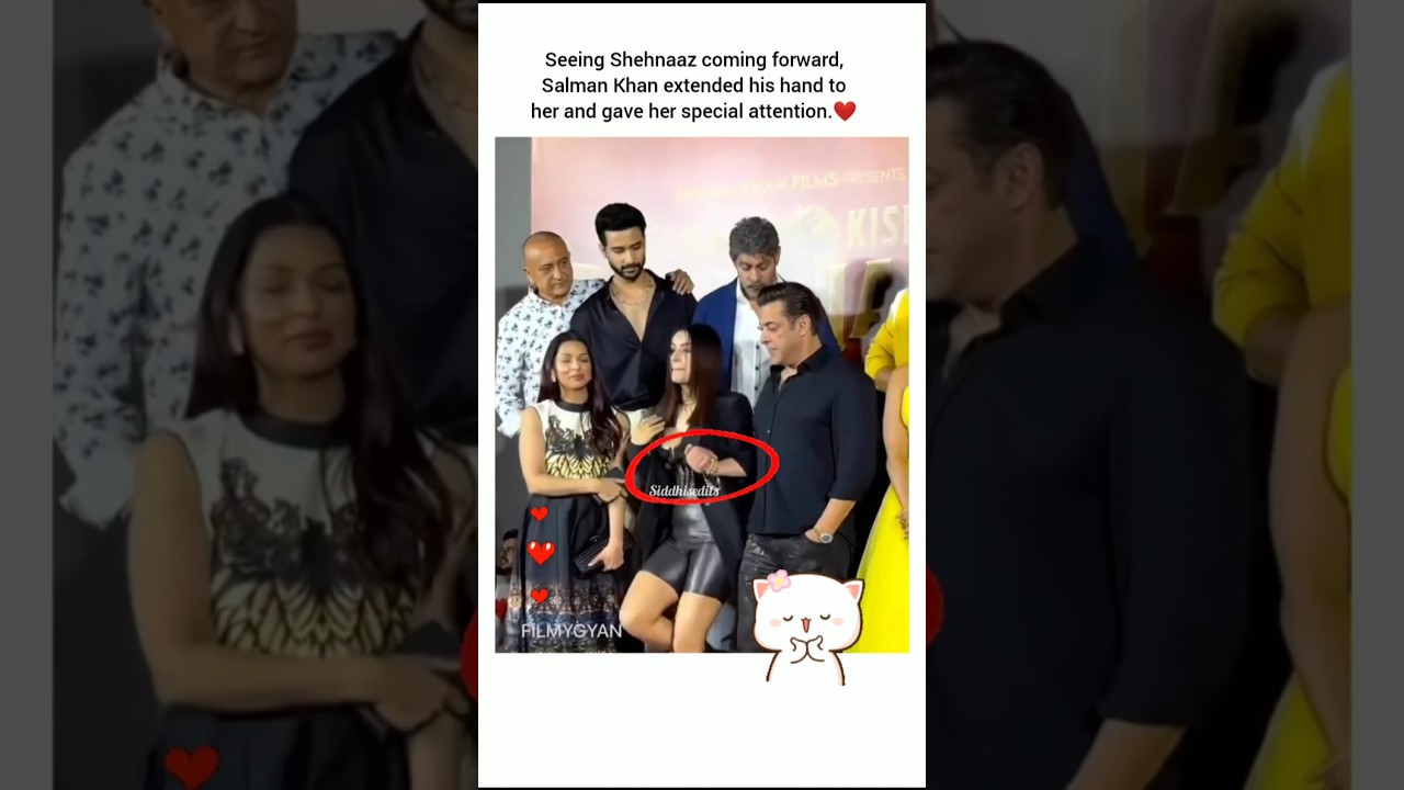 Salman gave Shahnaz attention while Bhoomi was in front of him.❤️#shorts #salmankhan #shehnaazgill