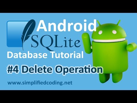 4 Android SQLite Database Tutorial Delete Operation