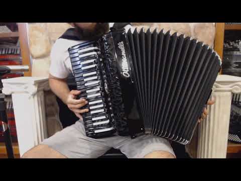 OTTAAERIVH72BKINV - Black Inverted Ottavianelli Aero IV Piano Accordion LMMH 37 96 $3999
