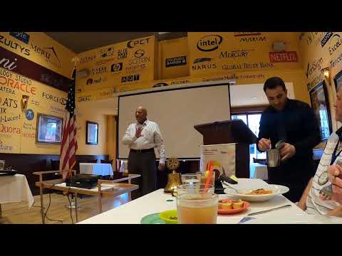 Reverse -Aging the Globe : Speaking at Rotary Club of Mountain View - California Part I of IV parts